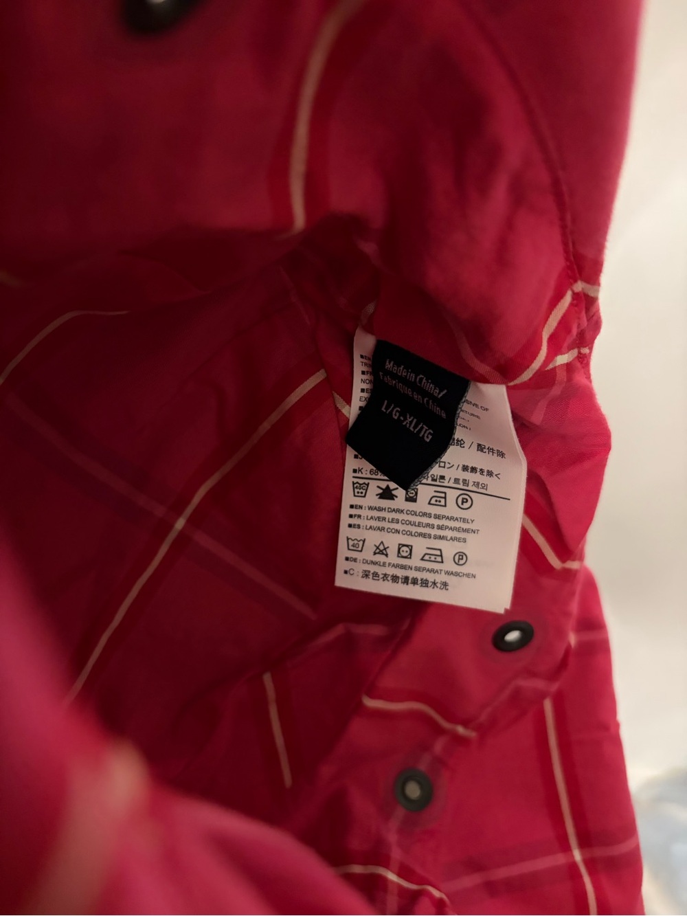 Arc'teryx Red Plaid Bucket Hat with Stripe Detail image 3
